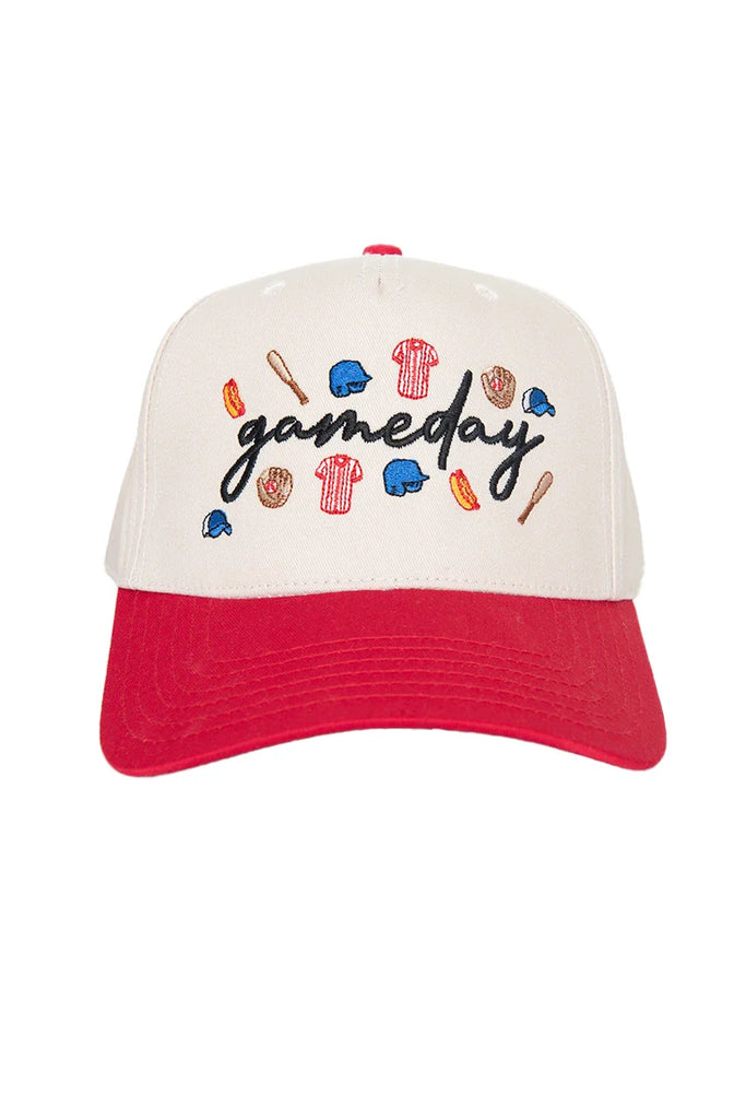 Gameday Baseball Doodles Vintage Trucker Hats for Women - Katydid.com