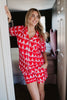Pink and Red Hearts Loungewear Set
