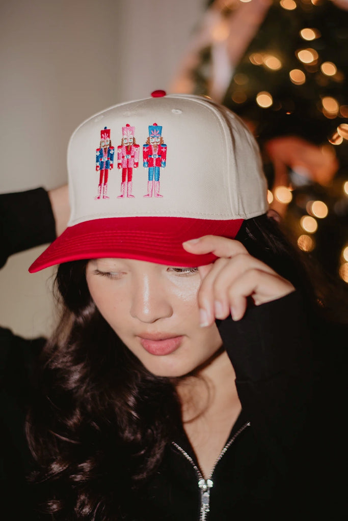 Nutcrackers Embroidered Two-Toned Hat