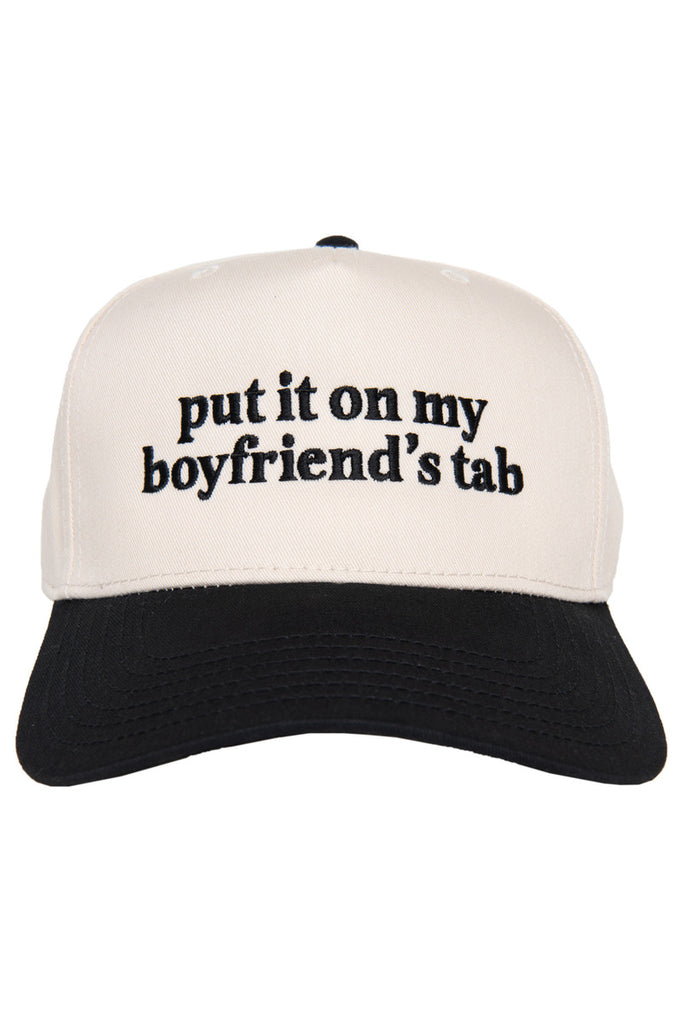 Put It On My Boyfriend's Tab Two-Toned Vintage Hat