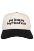 Put It On My Boyfriend's Tab Two-Toned Vintage Hat