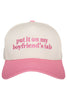 Put It On My Boyfriend's Tab Two-Toned Vintage Hat