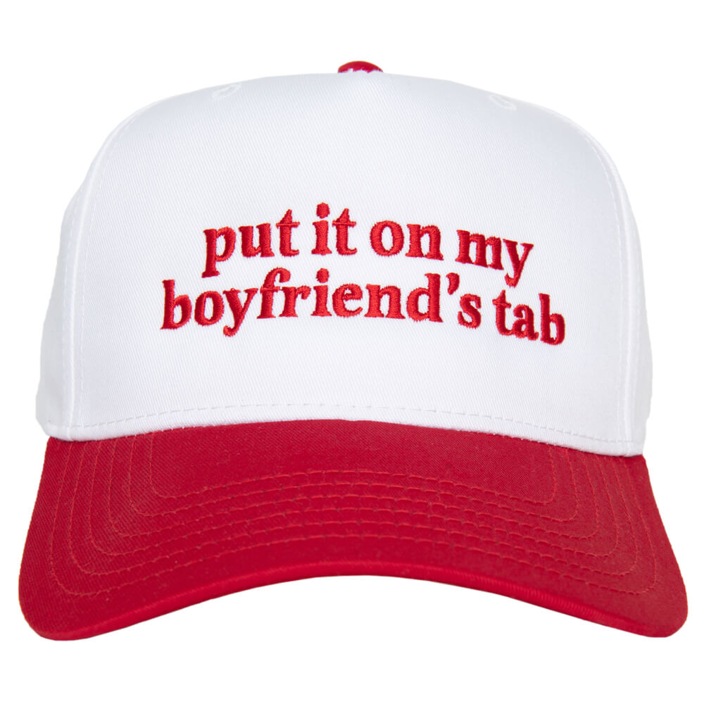 Put It On My Boyfriend's Tab Two-Toned Vintage Hat