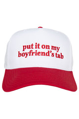 Put It On My Boyfriend's Tab Two-Toned Vintage Hat