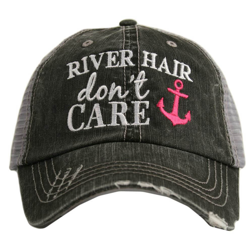 River Hair Don't Care Trucker Hat with Anchor