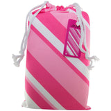 Pink Striped Quick Dry Pool Towel