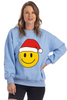 Santa Happy Face Women's Graphic Sweatshirt