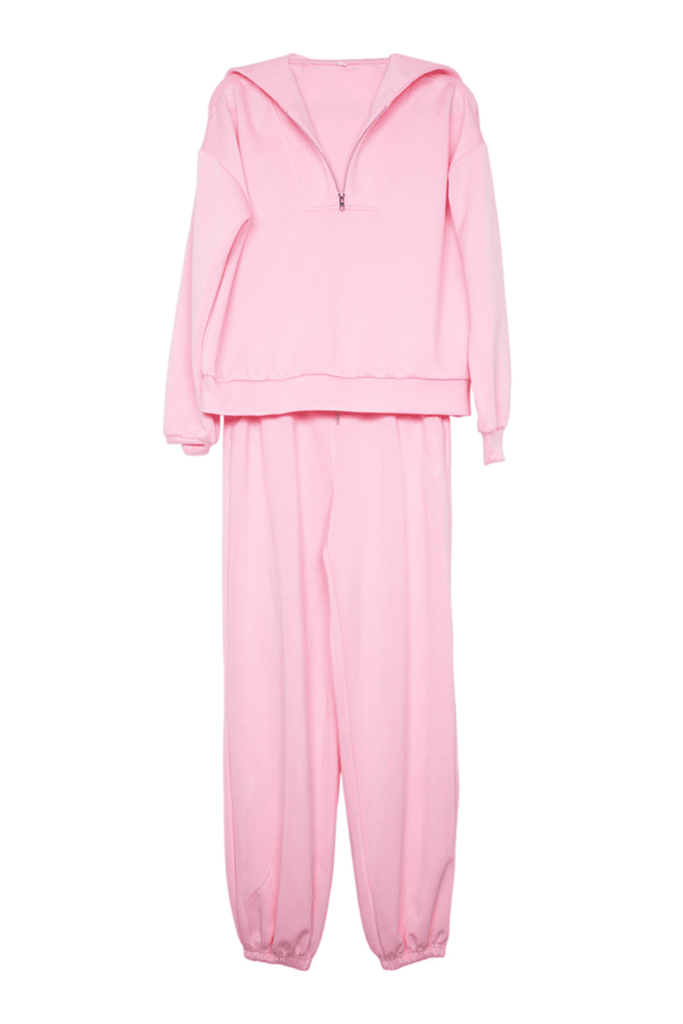 Pink Scuba Pants Set Matching