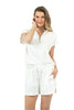 White Two Piece Scuba Set - Katydid.com