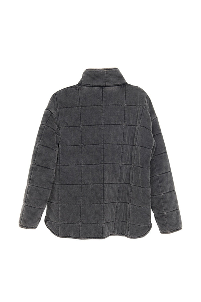 Charcoal Quilted Jacket for Women