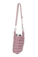 Mauve Quilted Tumbler Carrier Bag