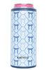 Blue Coquette Bows Slim Can Insulator