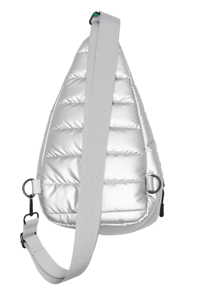 Silver Metallic Women's Sling Bag