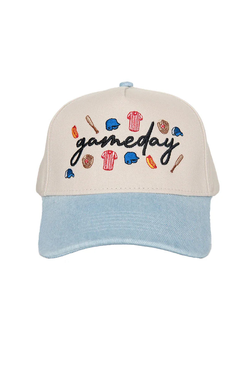Gameday Baseball Doodles Vintage Trucker Hats for Women - Katydid.com