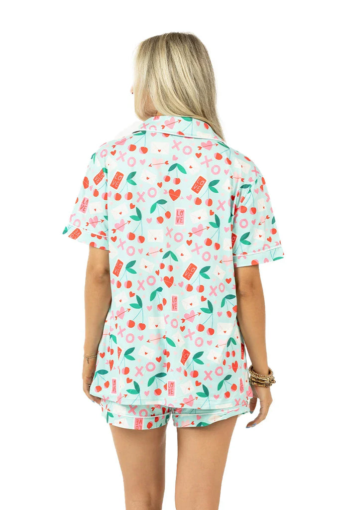 XO Cherries Valentine's Day Pajamas