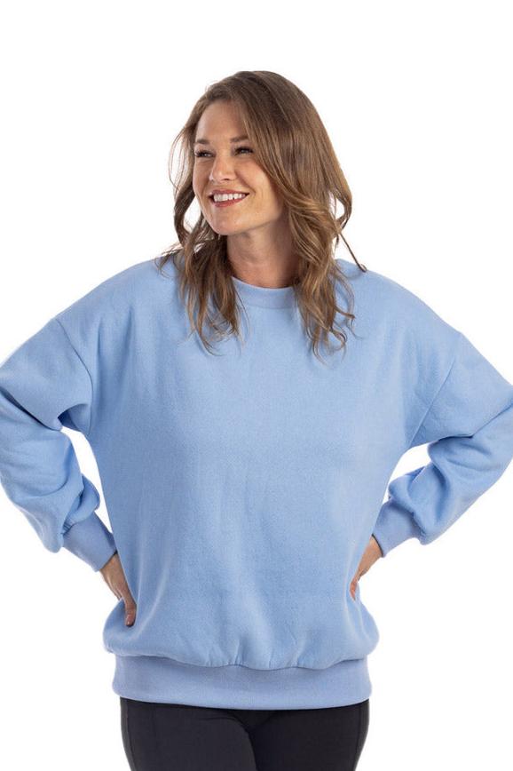 Baby blue sweatshirt womens on sale