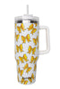 Softball Bow Stainless Steel Tumbler with Handle