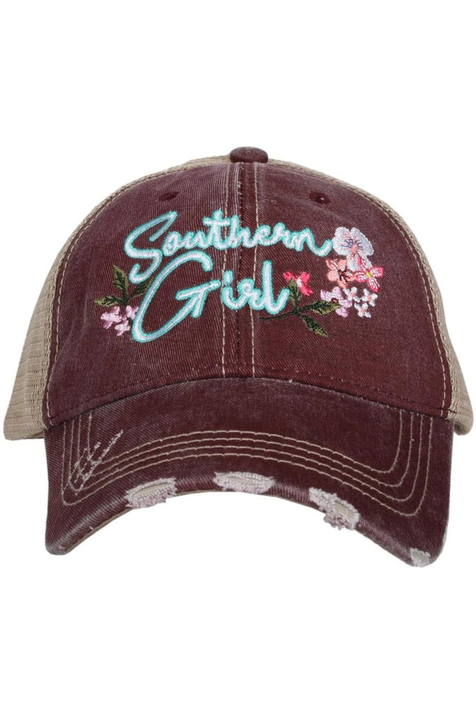 Southern Girl FLOWERS Women's Trucker Hat