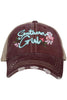 Southern Girl FLOWERS Women's Trucker Hat