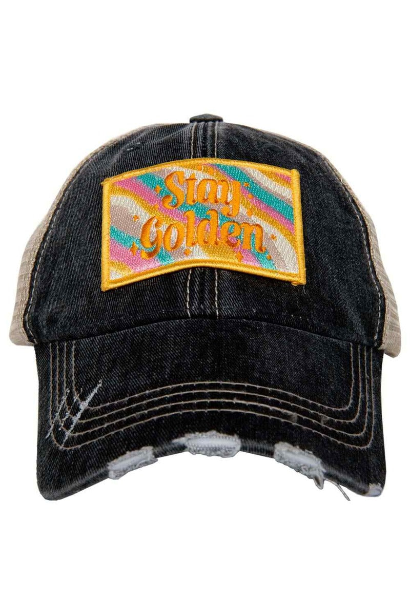 Stay Golden Trucker Hat - Katydid.com