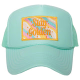 Stay Golden Trucker Hat (White Foam)