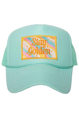 Stay Golden Trucker Hat (White Foam)