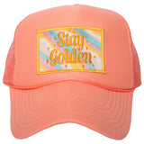 Stay Golden Trucker Hat (White Foam)