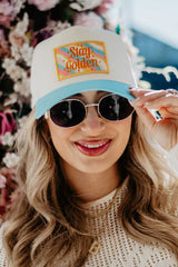 Stay Golden Patch Vintage Trucker Hat