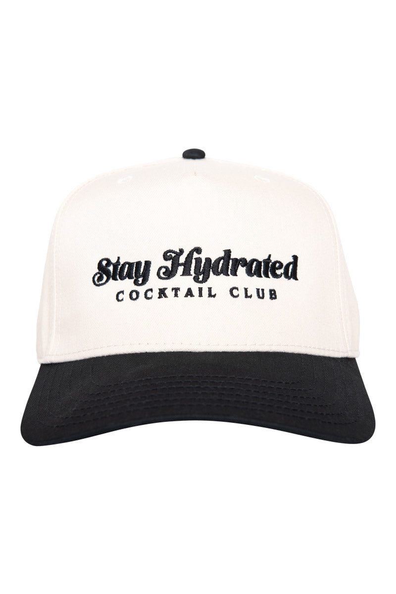 Stay Hydrated Cocktail Club Two-Toned Vintage Hat - Katydid.com