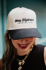 Stay Hydrated Cocktail Club Two-Toned Vintage Hat