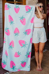 Subtle Strawberry Quick Dry Beach Towel