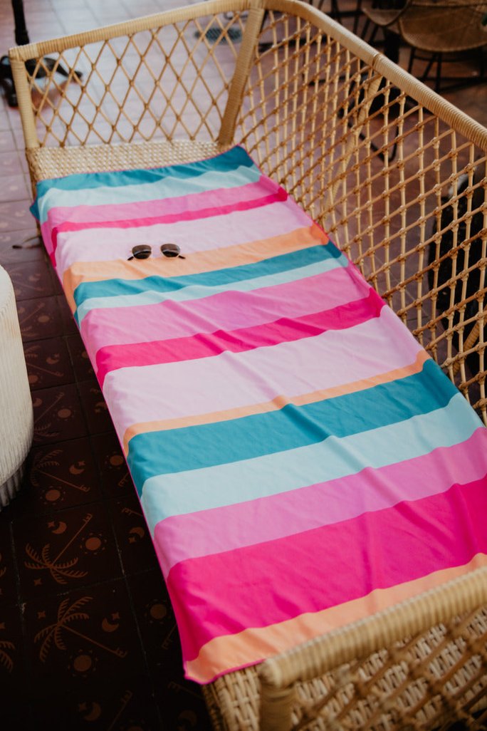 Paint Pattern Microfiber Reversible Travel Towel