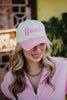 Beach Cursive Vintage Snapback Hat - Katydid.com