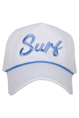 Surf Cursive Vacation Hat with Rope