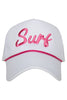 Surf Cursive Vacation Hat with Rope