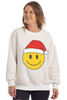 Santa Happy Face Women's Graphic Sweatshirt