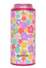 Groovy Multicolored Flowers Slim Can Koozie - Katydid.com