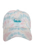 Texas Cursive Tie Dye BASEBALL Cap