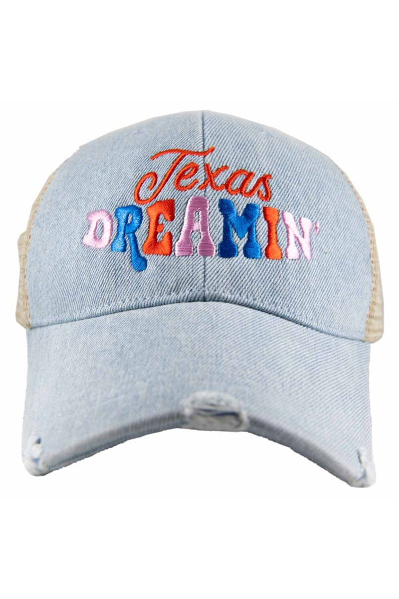 Texas Dreamin' Denim Trucker Hat - Katydid.com