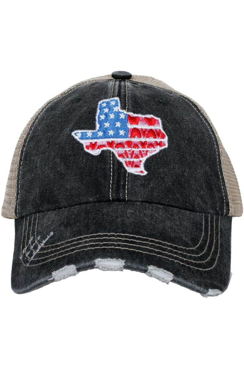 Texas Shape Flag Women's Trucker Hats - Katydid.com