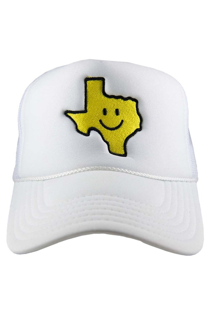 Texas Shape Happy Face Foam Hat