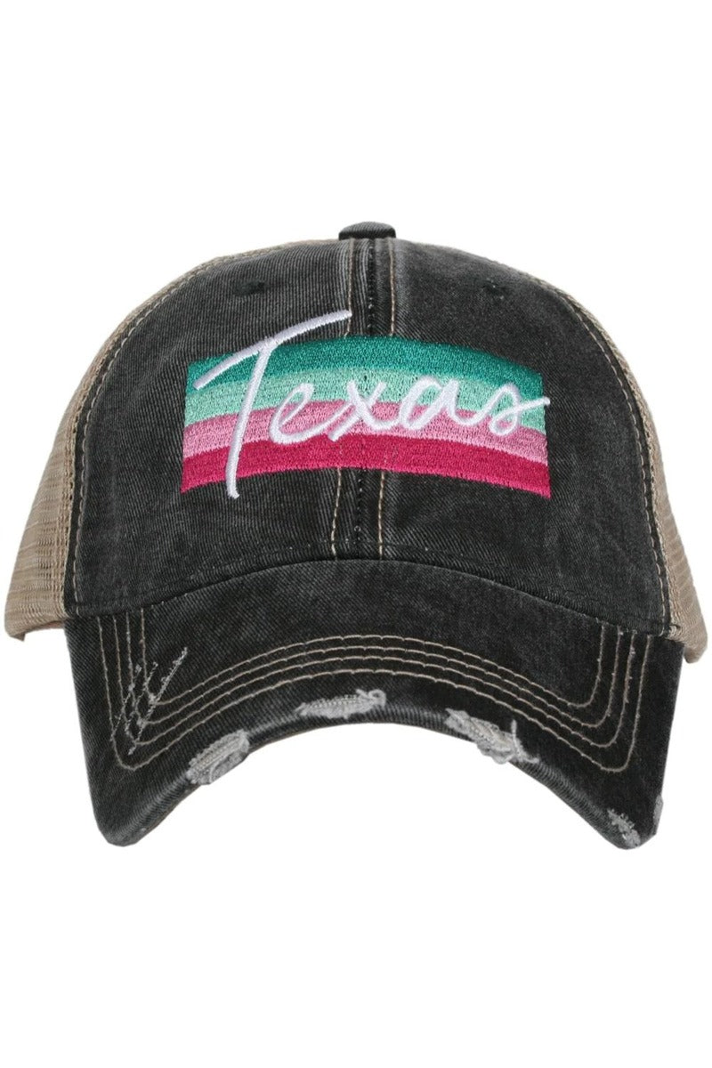 Texas Striped Trucker Hats