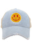 Red/Yellow Happy Face Trucker Hat