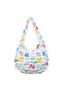 Multicolored Coquette Bows Quilted Hobo Tote Bag