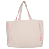 Coquette Bow Pink Sequin Canvas Tote Bag