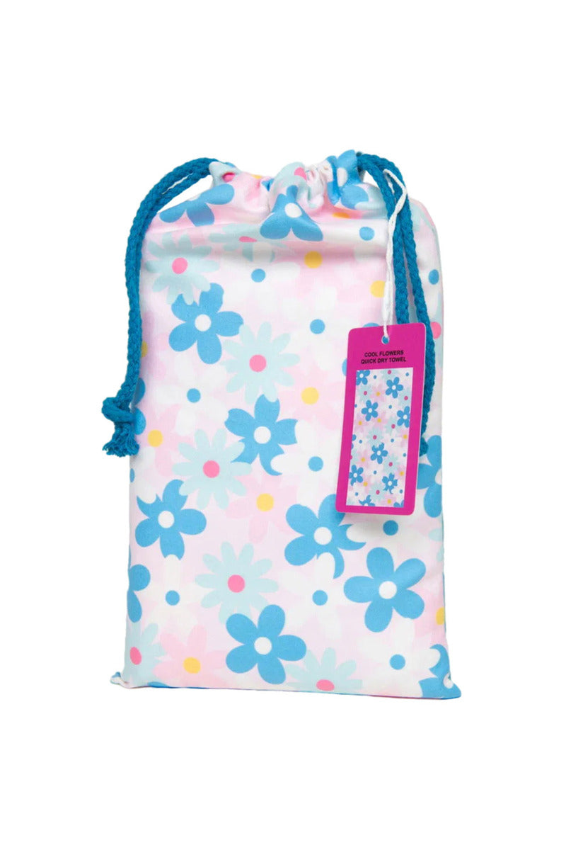 Cool Flowers Reversible Microfiber Towel