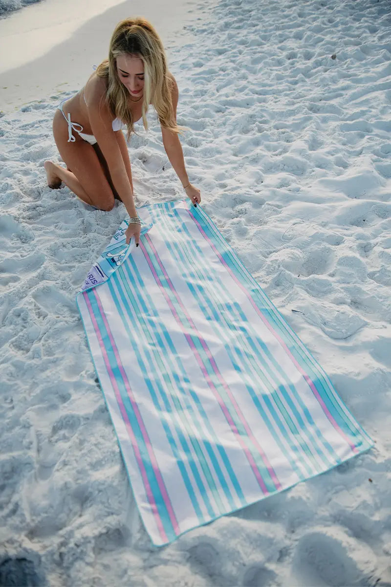 Traveling Matchbook Quick Dry Reversible Towel - Katydid.com