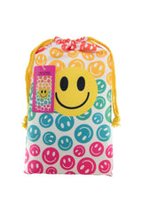 Happy Face Repeat Pattern Quick Dry Towel