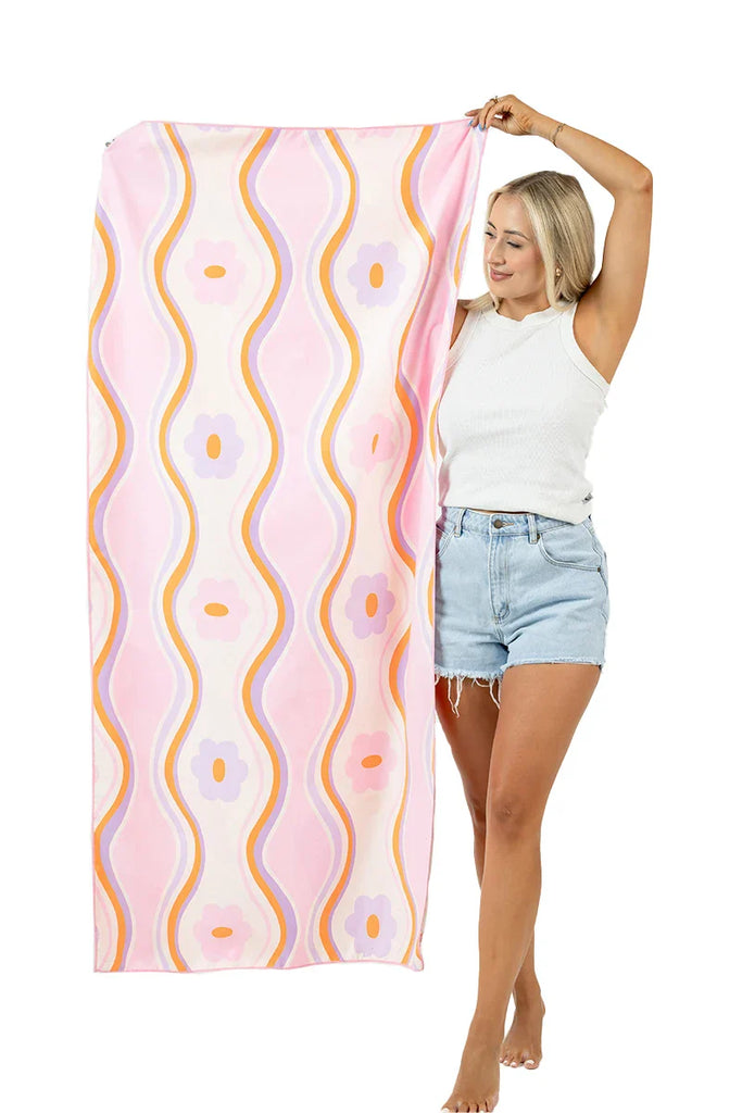 Beach Shells Reversible Quick Dry Towel - Katydid.com