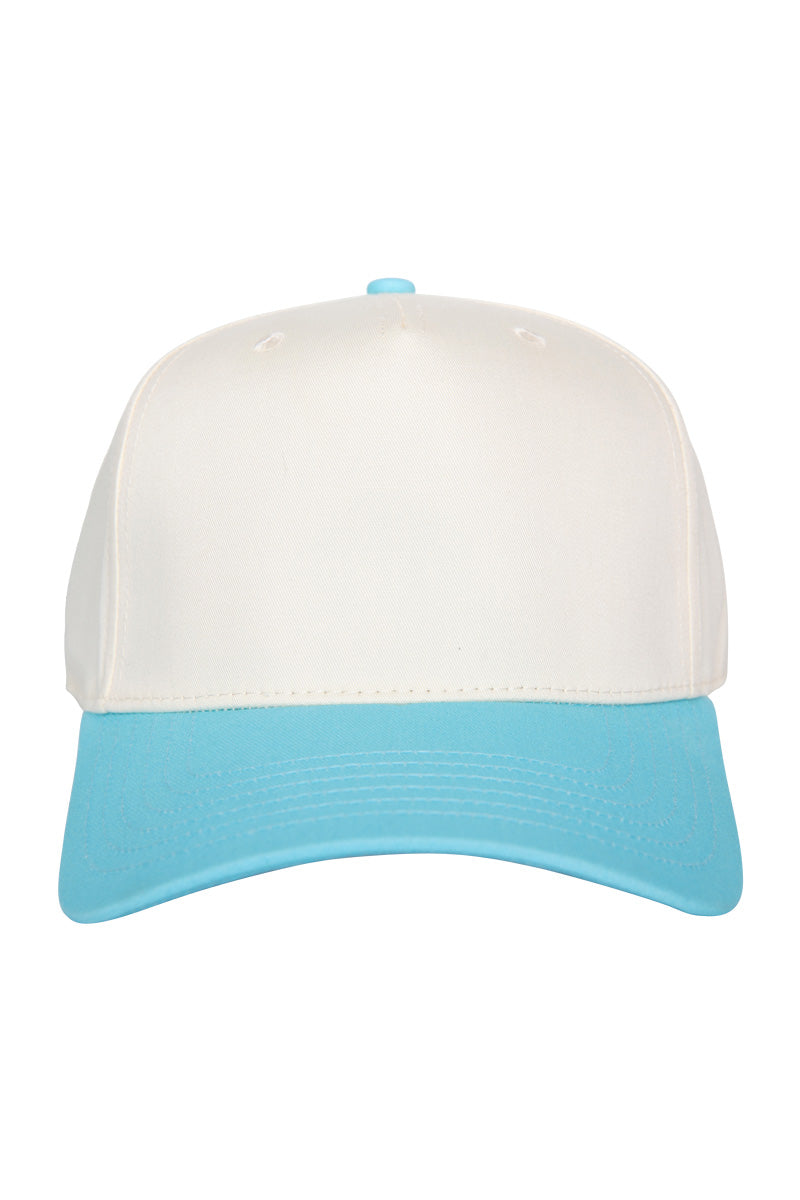 Aqua and Tan Vintage Trucker Hat - Katydid.com